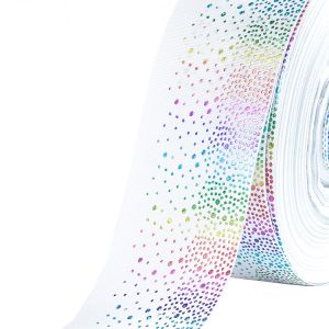 Customized Logo 15MM Satin Ribbon , High Fastness Personalized Gift Ribbon