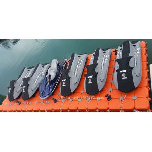 Plastic dry dock pontoon