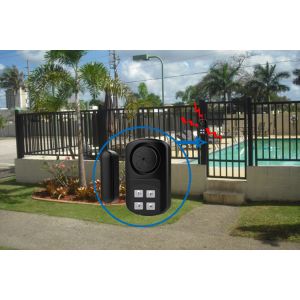 140db Magnetic Wireless Pool Door Alarm With Remote Control IP67 waterproof for