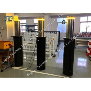 Electric Hydraulic Retractable Bollards Removable Parking Barriers Rustproof