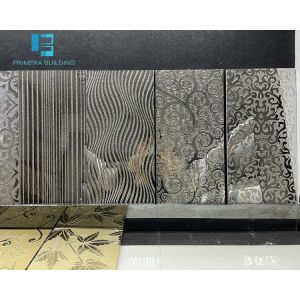 300x600mm 3D Ceramic Wall Tile Polished Glazed with Gold Line