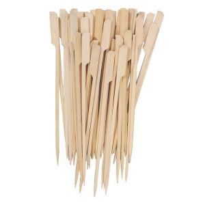 Teppo Barbecue Bamboo Food Picks Long Wooden Skewers With Customized Logo