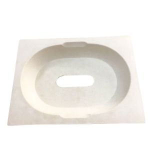 White Sugarcane Pulp Packaging , 1.5mm Bagasse Consumer Electronics Packaging