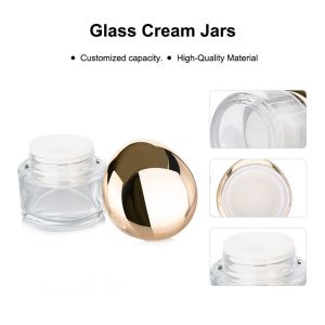 35g Cylindrical Transparent Empty Cream Jar Cream Jars Cosmetic Packaging