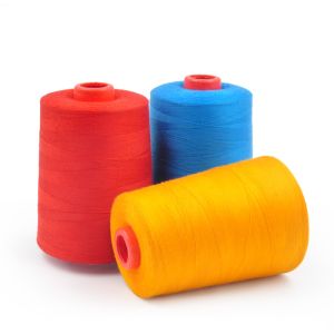 Good Evenness Polyester Core Spun Thread Multi Colored Threads For Sewing