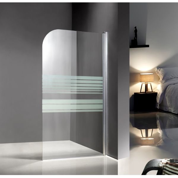 Buy Bathing 1400x800mm Glass Shower Enclosures With Serigraphy Painted at wholesale prices