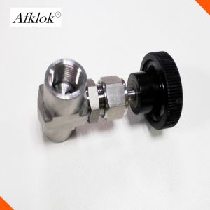 High Temp Durable Stainless Steel Ball Valve With Flow Meter 3/8 NPT Structure
