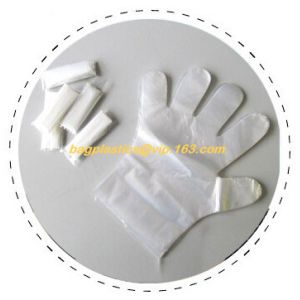 biodegradable compostable disposable plastic pe food handlng gloves, pac