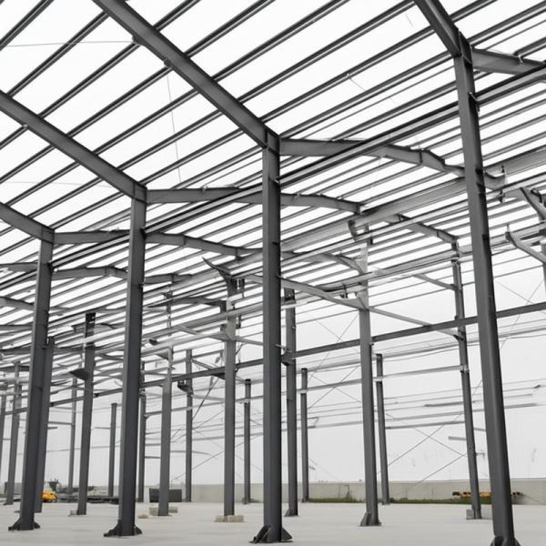 Buy Steel Structure Warehouse with Snow Load 30~200kg Per Sqm and Concrete/Steel Piers Foundation Including Installation Support at wholesale prices