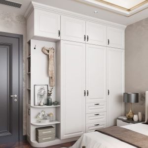 Quality Bedroom Furniture Contemporary Walk-in Wardrobe with Moisture Resistance and Folded NO for sale