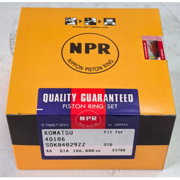 Buy KOMATSU 4D106 diameter 106MM piston ring  SDK04029ZZ at wholesale prices