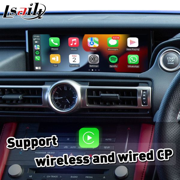 Lsailt Wireless Android Auto Carplay Interface for 2018-Present Lexus RC 350 RC300 RCF RC300h RC350
