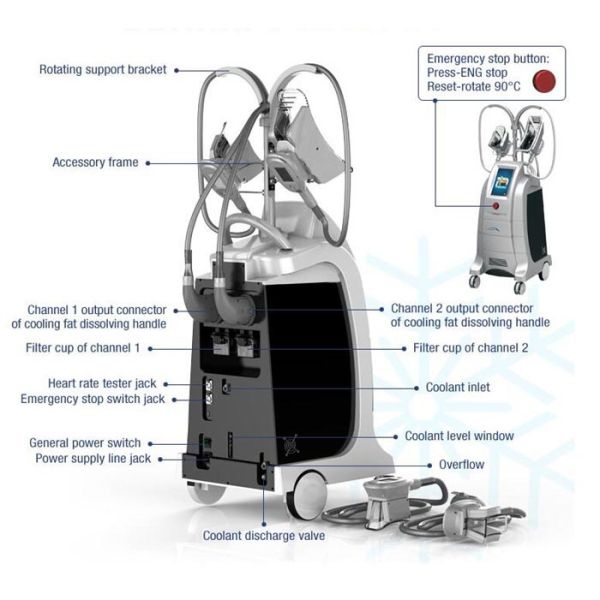 Fat Freeze Cooling Cryolipolysis Body Slimming Machine Supersonic Operation Systerm