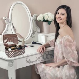 Large Capacity Cosmetic Bags With Compartments For Makeup