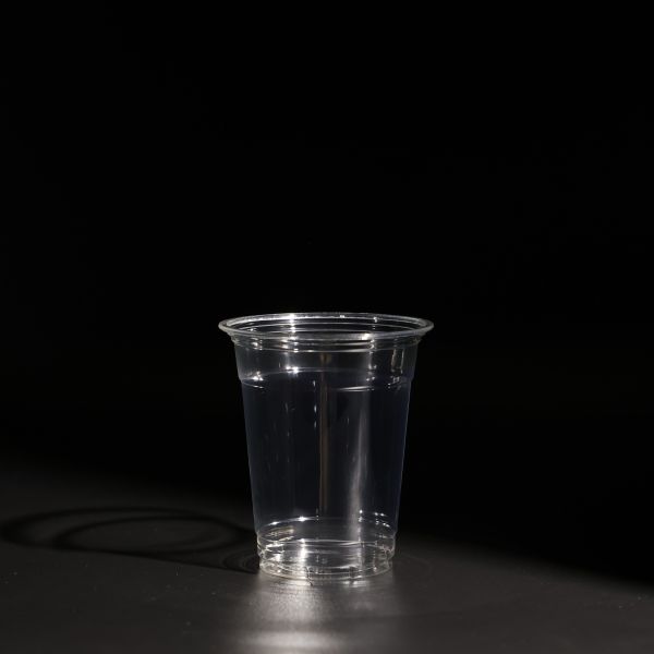 Buy 16OZ Volume Clear Disposable PET Cups With Dome And Flat Lids For On-the-Go Juices at wholesale prices