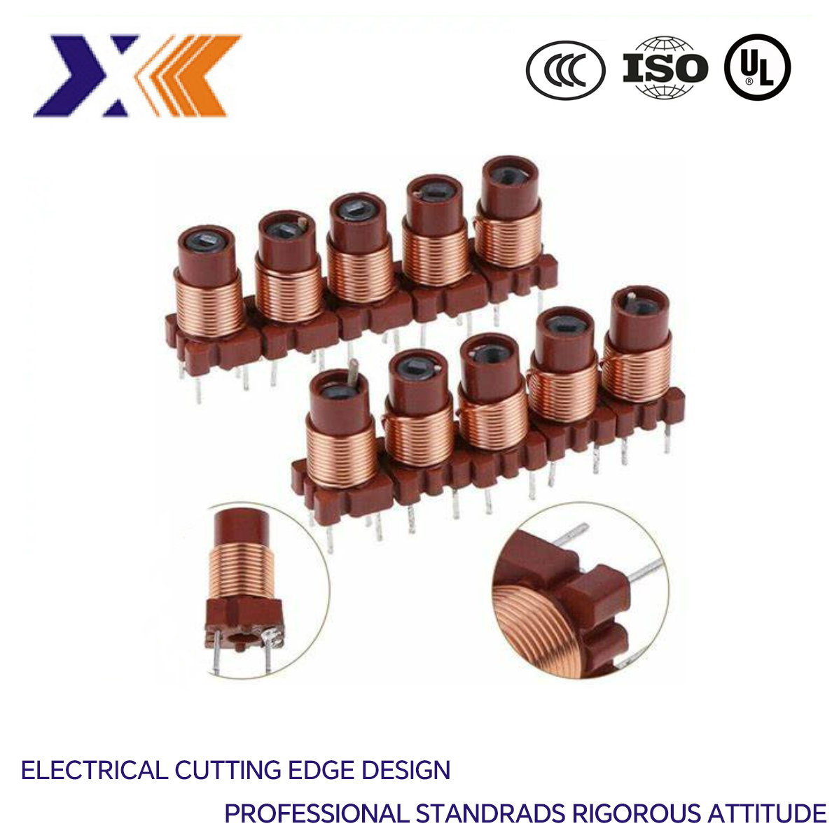 Temperature Radial Choke Coil Inductor without Shrinkable Tube for Custom Inductance