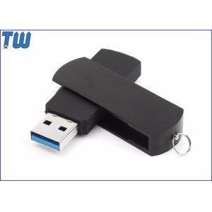 Rotating Metal Cover USB 3.0 Flash Drives ABS Body Free Key Ring