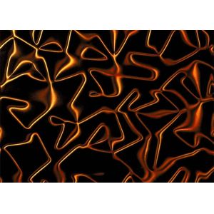 Printed EVA Laminated Glass 11.5mm Liquid Stereoscopic Effect Pattern