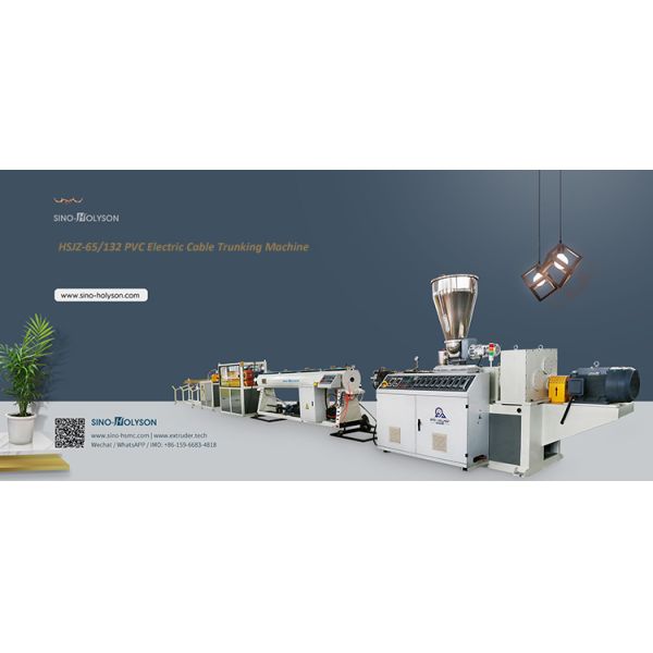 Online Support After Service Sino-Holyson PVC Electric Cable Trunking Making Machine