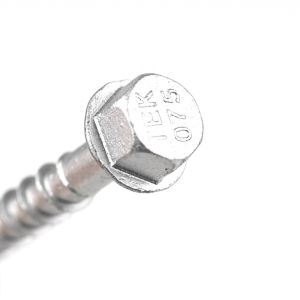 Plain Finish Hexagonal Cement Screws for Concrete Anchoring in Masonry Support