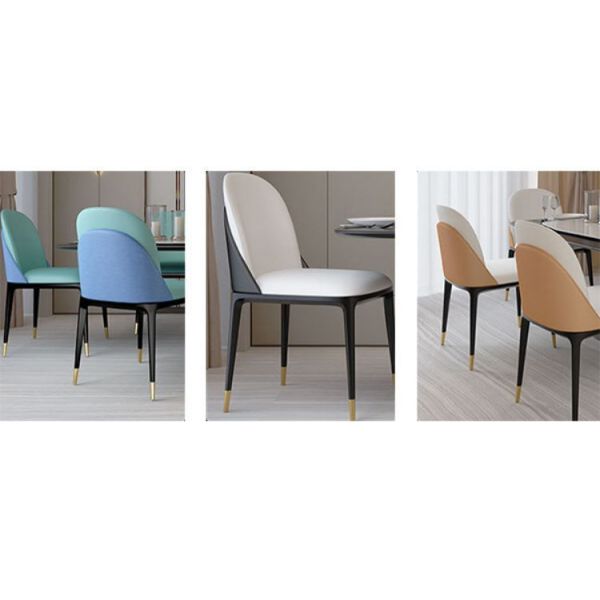 Restaurant Furniture Modern Wood Dining Chair with Nordic Design and Upholstered Seat