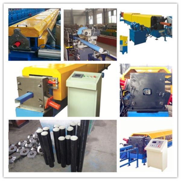 Minimum Tolerance Water Downspout Roll Forming Machine With PLC Control System