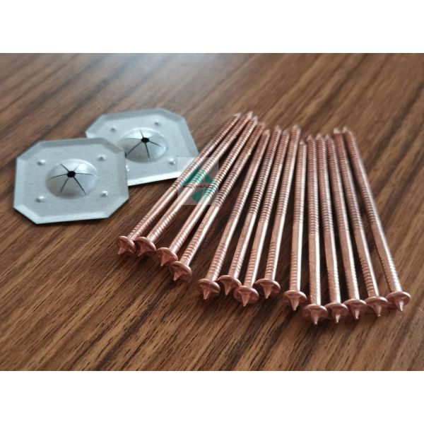 Buy Mild Steel Copper Plated Stud Welding Insulation Pins For Ship Building Rock Wool at wholesale prices