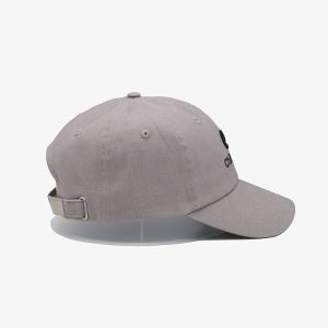 Black Cotton Six-Panel Baseball Cap Packaged in Individual Polybag