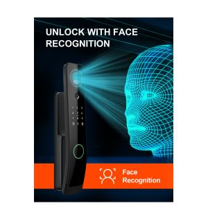 Liliwise Fully Automatic Push Pull Smart Door Lock with Mechanical Key for