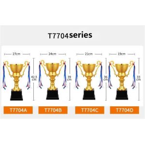 Customized Metal Trophy Cup 32cm Hight Tear Resistant