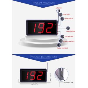 Newest wireless call center equipement queue management pager system