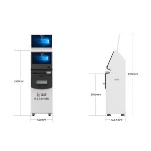 Tabletop Self Check In Kiosks With Room Card Dispenser Function