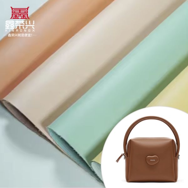 Buy 1.8mm Thickness 54/55" Width 40 Colors PVC Leather for Bags with Suede Backing and Embossed Pattern at wholesale prices