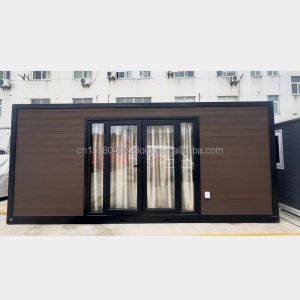 Quality EU 20ft Wooden Houses Prefabricated Houses Galvanized Steel Structure Modern Luxury Prefab House for in Customized Color for sale