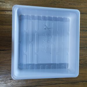 Customized reusable plastic PET white square plastic greenhouse hydroponic plant