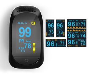 China Class II OLED Display Oxygen Pulse Oximeter With 3mmHg Accuracy on sale