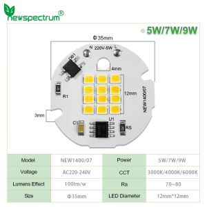 220V SMD LED Chip Cob Led 3000k Great Heat Dissipation For Spotlights