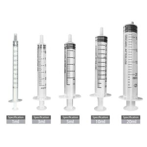 Medical PP Injection 120ml Syringe Disposable 2ml Syringe With Needle