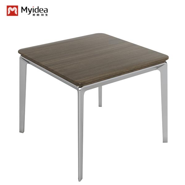 Wired Aluminum Alloy Die-Casting Foot Coffee Table, Office Space, Negotiation
