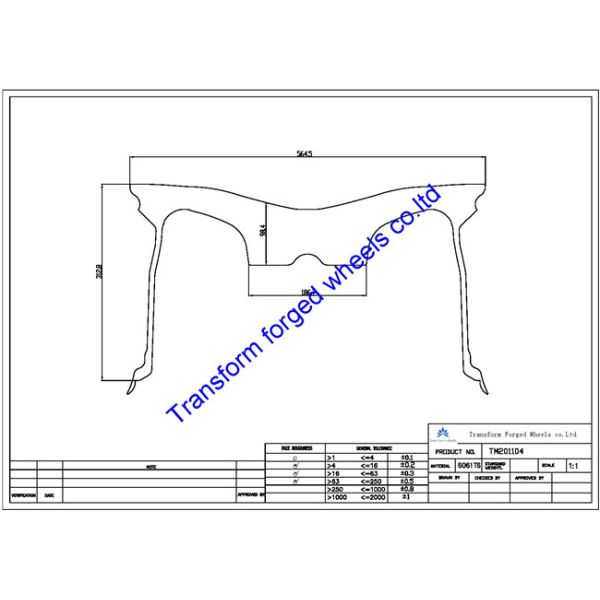 TM201104 20X11 inches forged wheels monoblock wheels blanks Dimple style barrel and rims