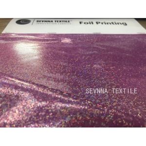 Quality Glitter Printed Foils Custom 190GSM Recycled Swimwear Fabric for sale