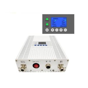20dBm Power Mobile Signal Booster 70dB LCD Dispaly Manual Gain Control IP40
