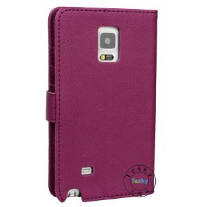 leather wallet protective cases for samsung note edge with card slots