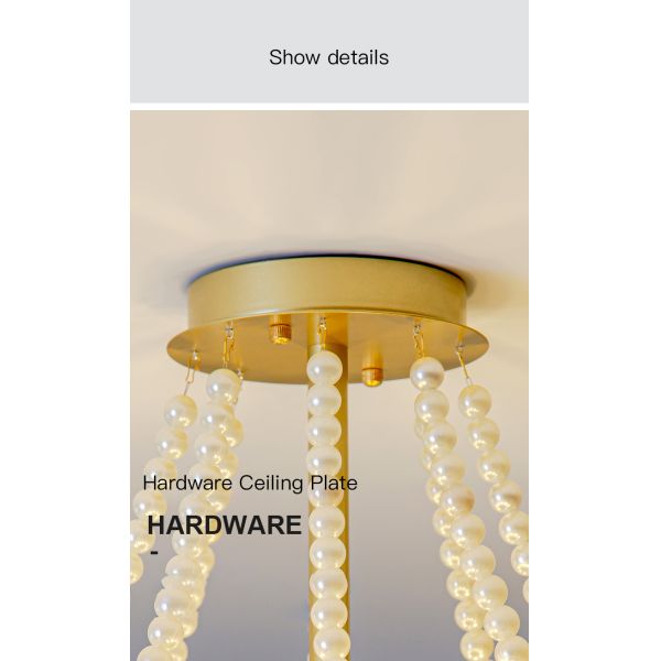 Modern Led Chandelier For Living Room Frosted Glass Luxury Shell Chandelier Lamp(WH-CY-247)