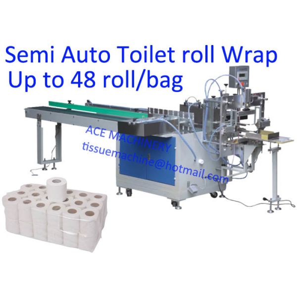 Buy CE 48 Rolls / Bag Toilet Paper Packaging Machine at wholesale prices
