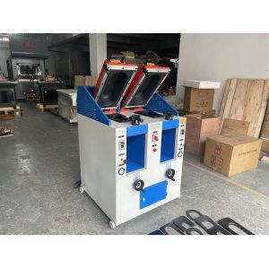 Double Station Sole Pressing Machine Semi-Auto Shoe Attaching Press Machine
