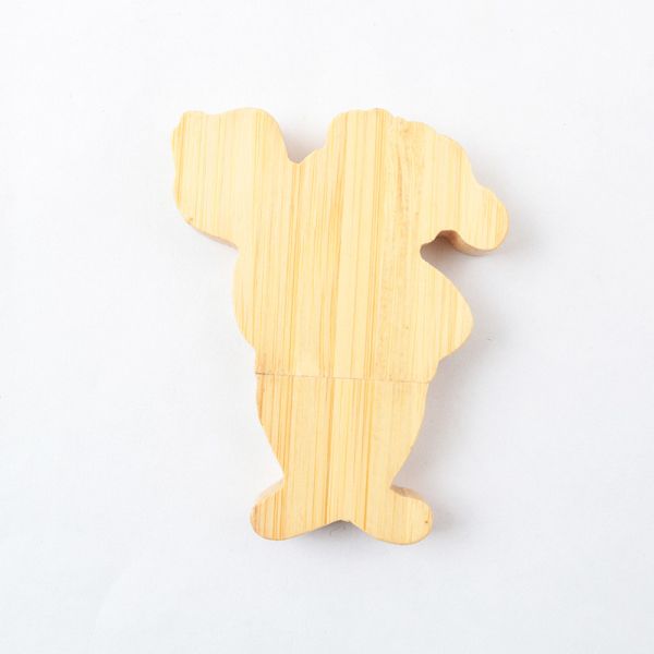 Maple Bamboo Personalised Wooden Usb Stick 128GB Cutting By Customized Design