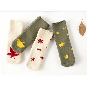 China Customized jacquard Kids Terry Winter Thick Warm Cotton Crew Socks on sale