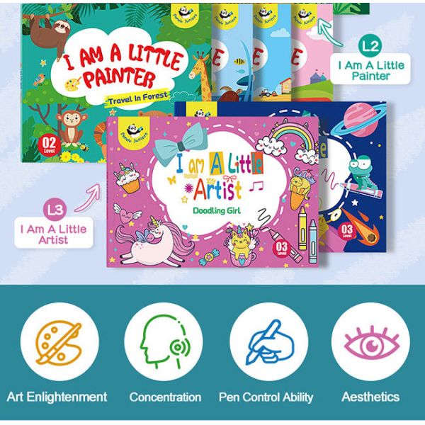 Interactive Creative Inspire Toddlers Coloring Book Stress Relief Drawing Book 3