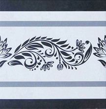 Grey Color Patterned Ceramic Tile 8 " X 8 " Modern Style Border Ceramic Tiles